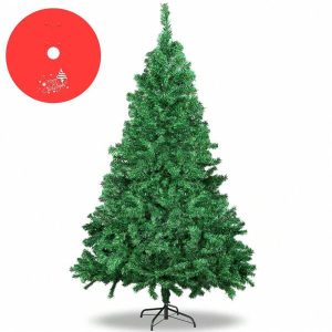 7ft Premium Artificial Christmas Tree Stand Pine Tree With 1000 PVC Branch Tips, Metal Hinges And Foldable Metal Base Full Hinged Spruce For Home Office Holiday Party Indoor Outdoor (Green), Halloween, Halloween Decoration Green