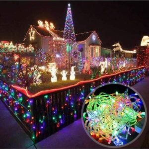 32-Foot Christmas Tree Holiday String Lights: Waterproof Colorful String Lights, Decorate A Dreamy Xmas White